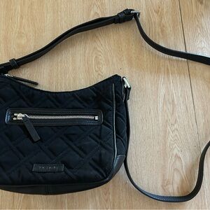 MINT! Vera Bradley Black Quilted Crossbody Bag